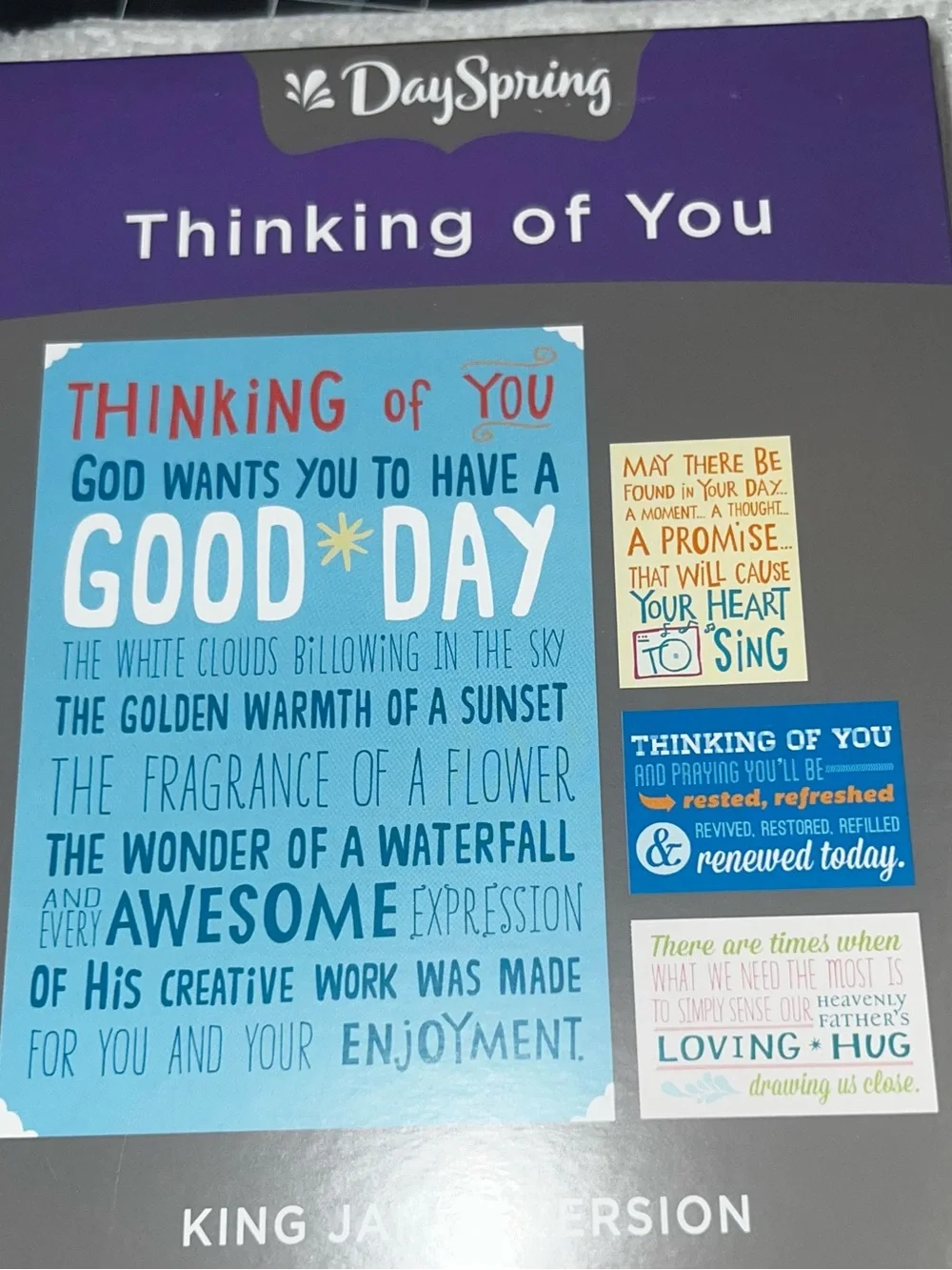 DaySpring Thinking of You - God's Love - 12 Boxed Cards; KJV - NEW